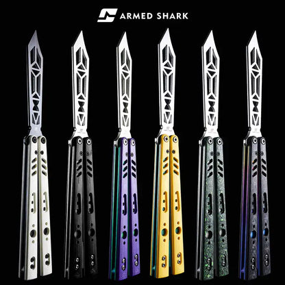 Armed Shark G10/Titanium REP Balisong Butterfly Trainer