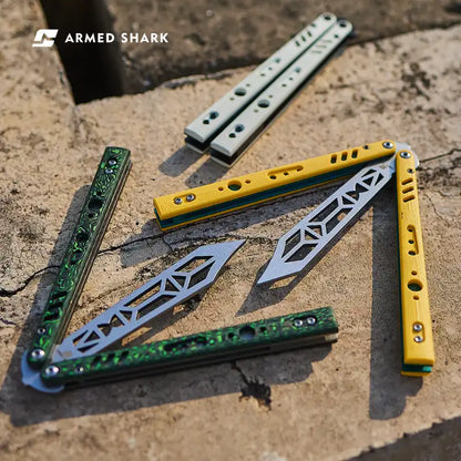 Armed Shark G10/Titanium REP Balisong Butterfly Trainer