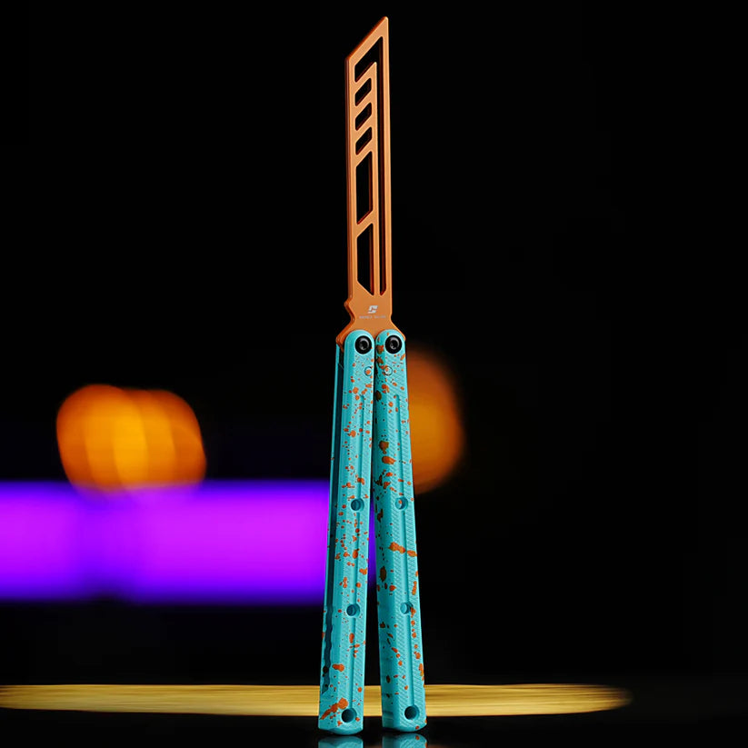 Armed Shark Ceramic Splash Edition Krake Raken trainer in green and orange colorway