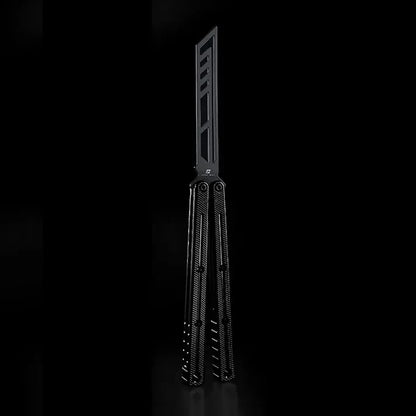 Armed Shark Krake Raken v3 balisong trainer Jet Black edition