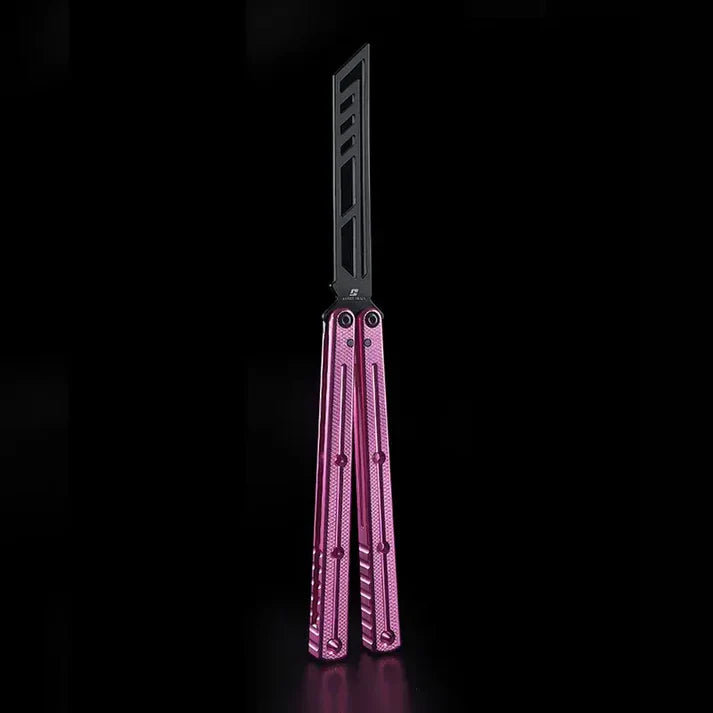 Armed Shark Krake Raken v3 balisong trainer Rose Pink edition