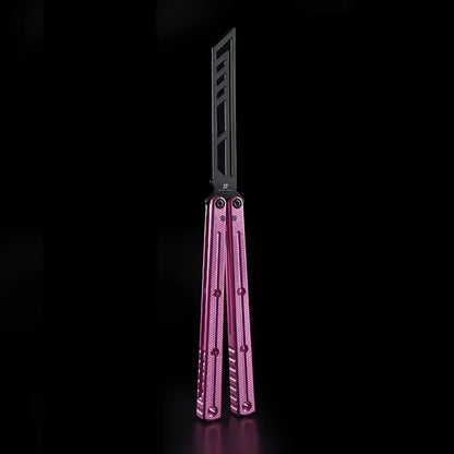 Armed Shark Krake Raken v3 balisong trainer Rose Pink edition