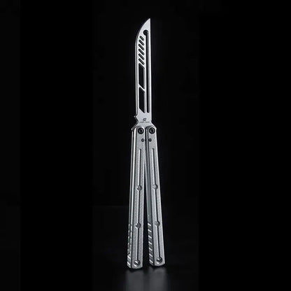Armed Shark Krake Raken v3 balisong trainer Silver Black edition