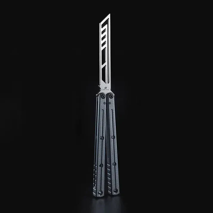 Armed Shark Krake Raken v3 balisong trainer Slot Black D variant