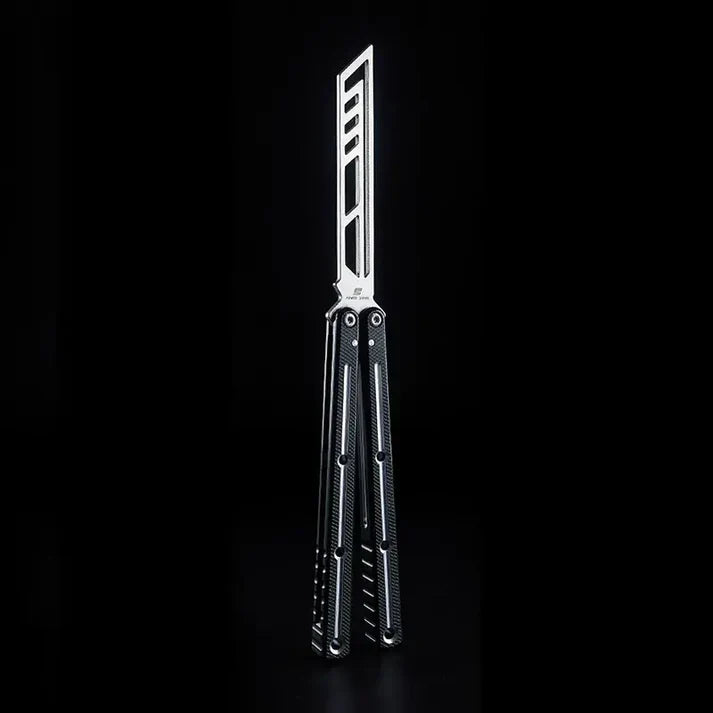 Armed Shark Krake Raken v3 balisong trainer Slot Black T variant
