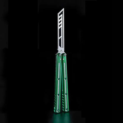 Armed Shark Krake Raken v3 balisong trainer Slot Green edition