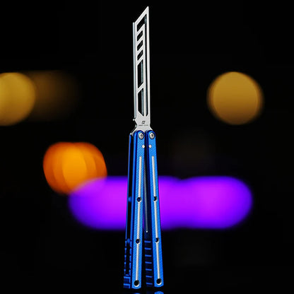 Armed Shark Krake Raken v3 balisong trainer Slot Navy edition