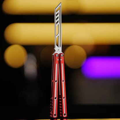 Armed Shark Krake Raken v3 balisong trainer Slot Red edition