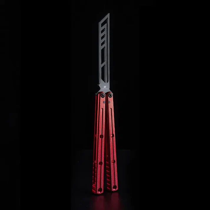 Armed Shark Krake Raken v3 balisong trainer Wine Red edition